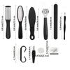 10 In 1 Pedicure Set Peeling and Exfoliating Calluses Foot Scrubbing Brush Stainless Steel Double-sided Foot Care Pedal Stone