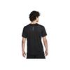 Nike Rise 365 Solid Color Running High Breathability Tiger Print Dry Short Sleeve T-Shirt Men Tops Black FZ0614-010