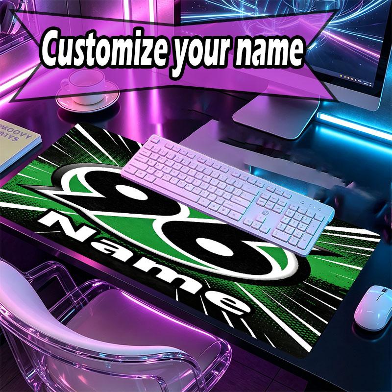 Custom Name Personalized Hannover 96 Football Pattern Mousepad, Laptop PC Desk Mat, Decorative Desk Mat for Home Keyboard Pad Gift