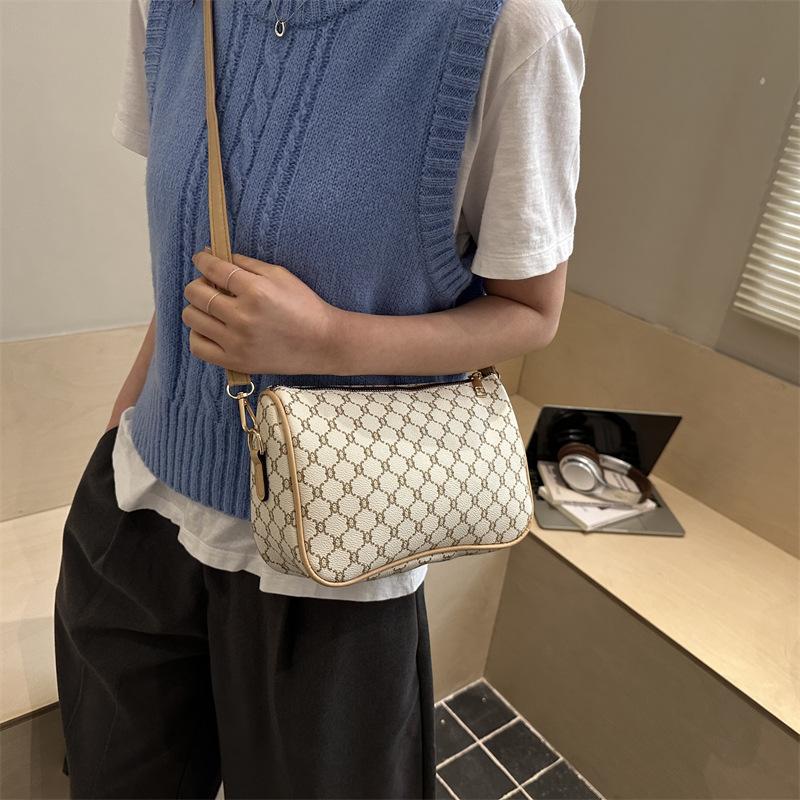 Sac taie d'oreiller imprimé - sac à bandoulière unique élégant, polyvalent, simple et décontracté