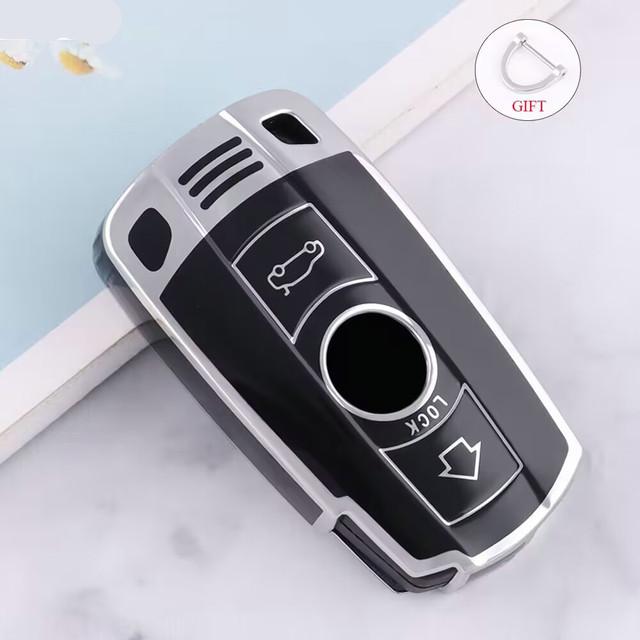 TPU Auto Smart Key Case Cover Fob für BMW E60 E61 E70 E81 E87 E90 E91 E92 X1 X5 X3 1 3 5 6 Serie Z4 Schutz Shell Zubehör