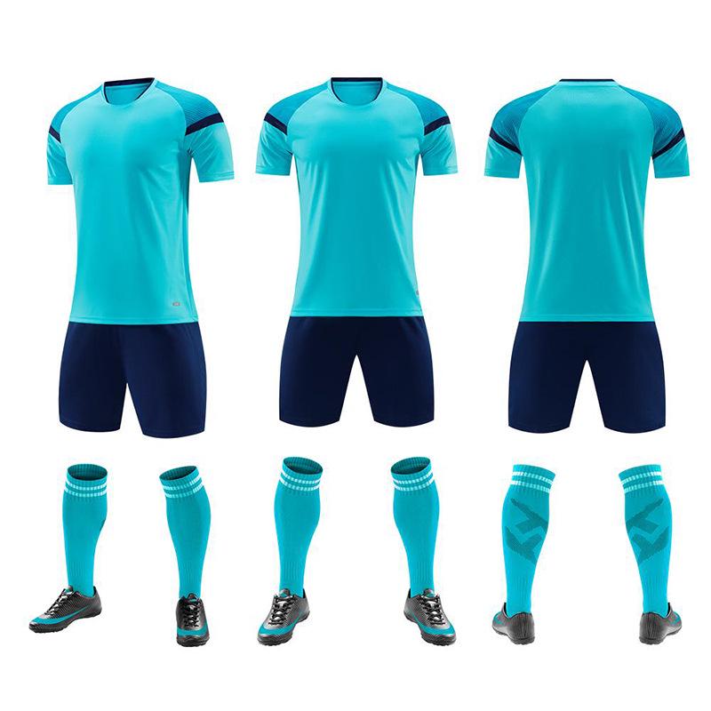 Breathable Quick-Dry Football Uniform Set for Adults & Students – Short Sleeve Jersey for Training & Competition