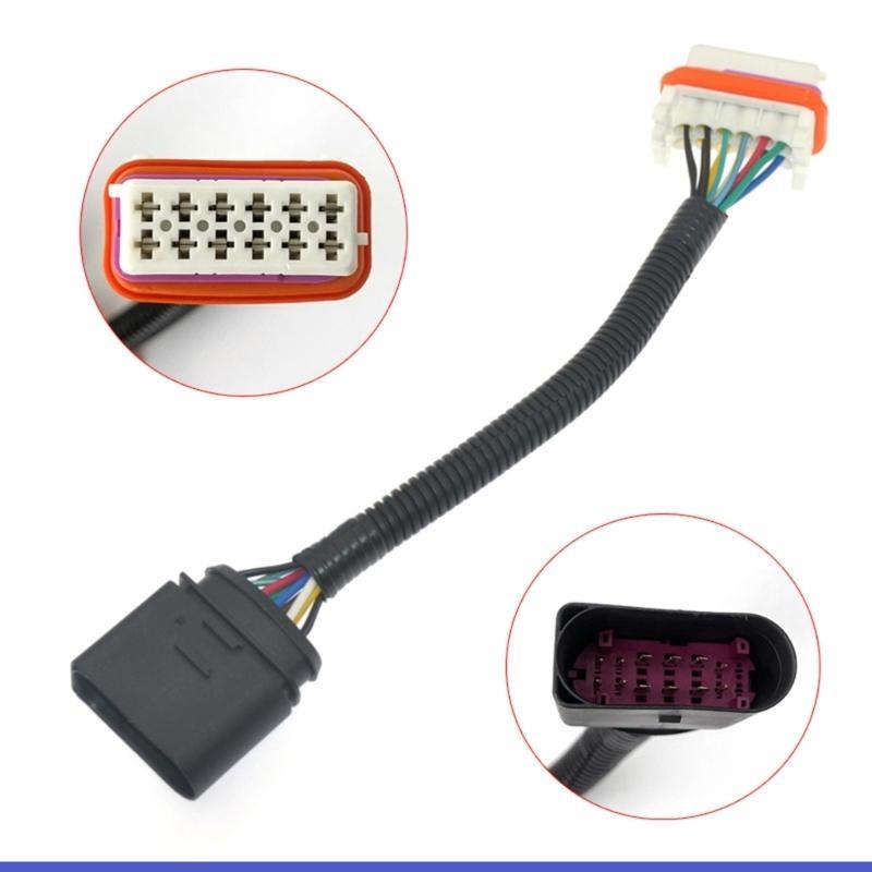 L41A High Performances Vehicle Halogen Headlight Wiring Harness Cable Connector 12 Pin for 7L6971071A Front Light Upgrading
