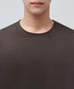 Musinsa Standard Ponte Crew Neck Long Sleeve T-Shirt [Dark Brown]