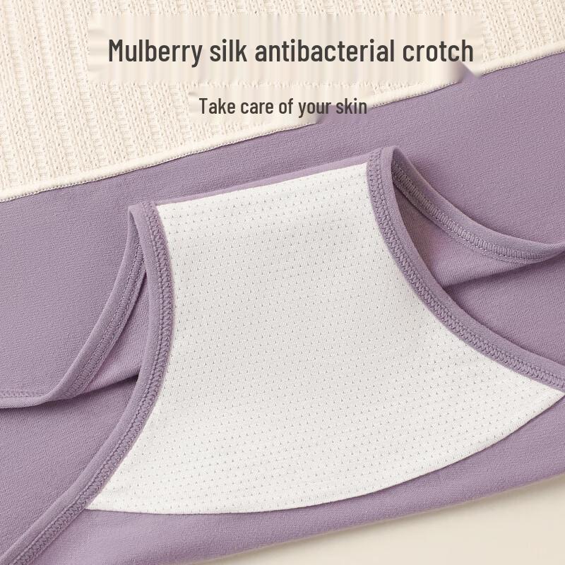 LANGSHA 2025 Women's 10A Antibacterial High-Waist Seamless Cotton Briefs