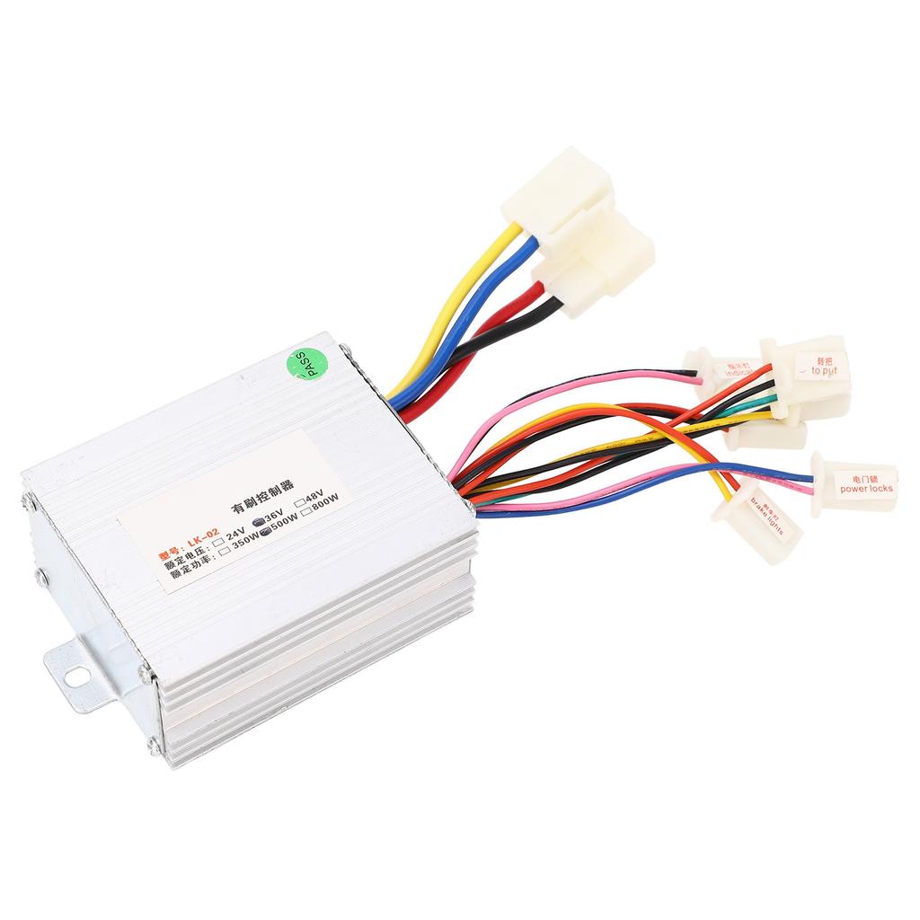 36V 500W Gaspedal Controller Scheinwerferschalter Set Elektrofahrrad Umbausatz für Dreirad