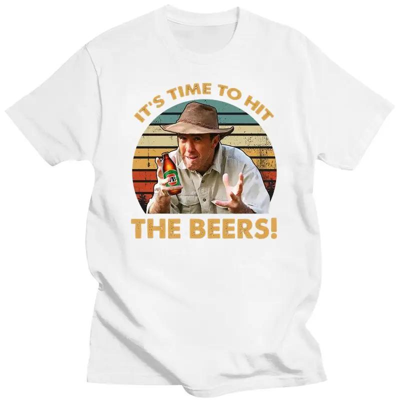 Humor Clothing It S Time To Hit The Beers Vintage T-Shirt Russell Lovers Coight Fan Graphic T Shirt All Aussie Adventures Cam... S разноцветный