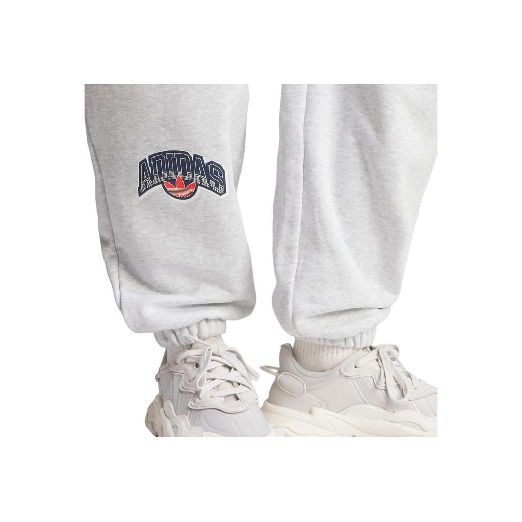 Adidas Originals Loose Fit Sweatpants With Letter Logo Print Women Pants Light-Gray IT7319