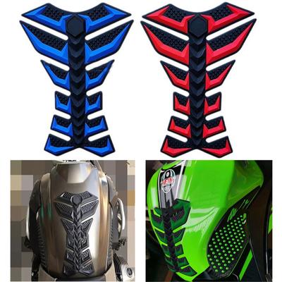 3D Rubber Gas Fuel Oil Tank Pad Protector Cover Universal Motorcycle Tank Sticker Fish Bone