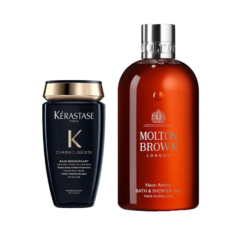 

Kérastase Chronologiste Shampoo & Molton Brown Bath Gel Set