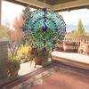1 Stück Outdoor Windspiele Garten Dekorative Windrad Vogelabwehr Anhänger Mandala Windspiel