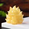 Feng Jiuwei Fox Resin Art Animal Figurine With Crystal Accent For Living Room