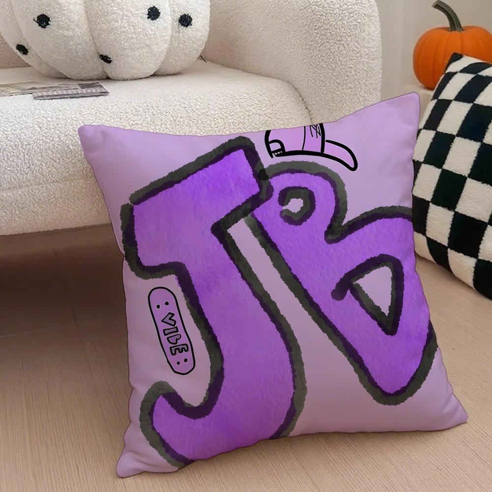 

jJustin Bieber Pillow Pop Music Cushion Cover Throw Pillow Cover Hidden Button Durable Polyester Chair Cushion 30X30cm