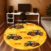 1PC Tractor Hay Round Chair mat Area Rug - Non-Slip, Floor Mat for Office, Bedroom, and Indoor Decor -Gift D1127230