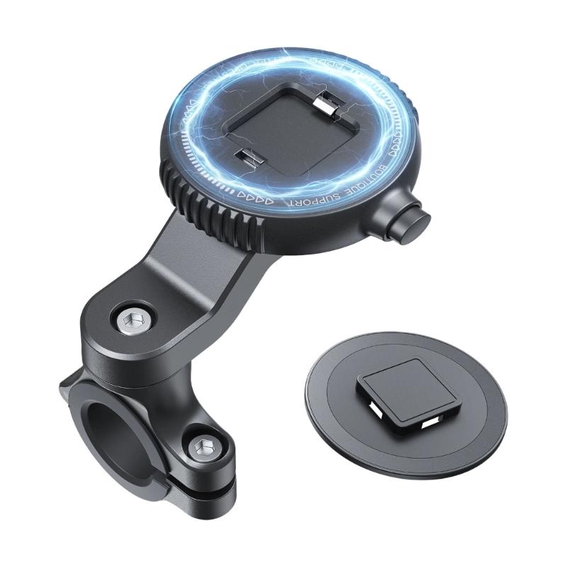 Universal Scooter Phone Holder Handlebar Mounted Cellphone Cradles Shockproof Stand Holder 360 Degree Rotating Bracket