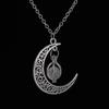 4-Color Glow-in-the-Dark Moon & Pumpkin Pendant Necklace - Christmas & Halloween Gift