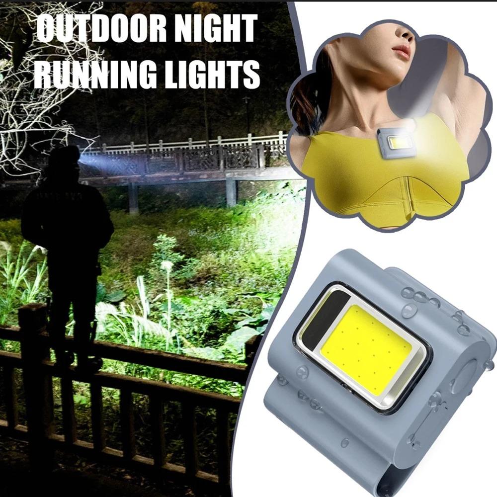 LED Safety Lights Run Light Outdoor Backpack Camping Silicone Clip Mode Walking Lamp for Night Portable Magnetic Emergency Light 5