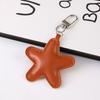 Yousheng Keychain Pendant Imitation Leather Soft Cotton-Filled Star Shape Key Chain with Metal Buckle Bag Hanging Ornament