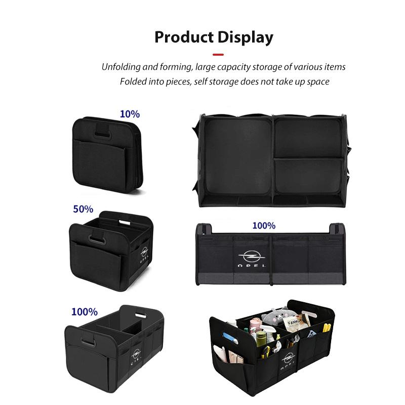 For Opel Car Trunk Storage Bag Large Capacity Foldable Tidying Cars Bins Insignia Astra G J F K Vectra C H Corsa C B D Omega IW1
