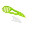 JJYY 3 in 1 Avocado-Schneider Kernentferner Butter Obstschäler Schneider Fruchtfleisch-Separator Kunststoff Küchen-Gemüsewerkzeuge7