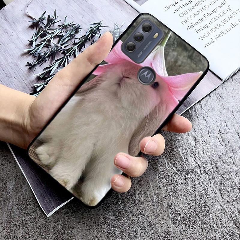Phone Case For Moto G86 G85 G75 G15 G05 G56 G72 G53 G54 G84 G60 G31 G32 G24 G 5G G Play Rabbit Bunny Animal