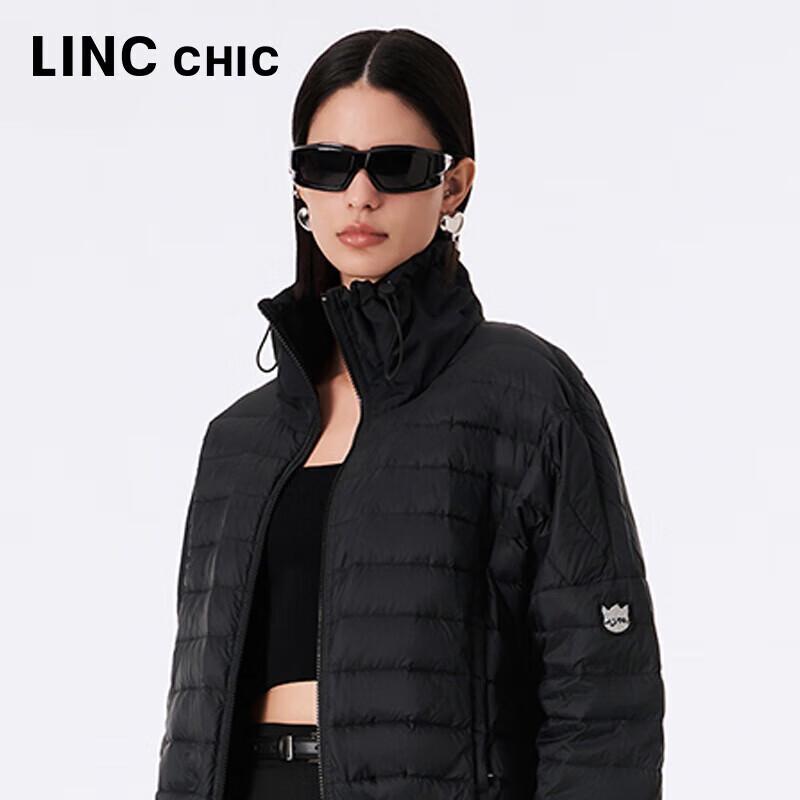 Jinyujie Damen Ultra-Leichte Stehkragen Locker Daunenjacke