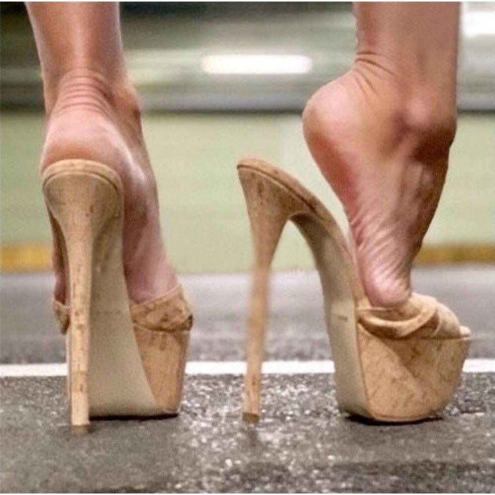 Eilyken Sexy High HeelsWomen Party Shoes Fashion Mules Sandals Size 35-45
