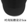 Short Brim Hat Men's Winter Woolen Baseball Cap Large Size Large Plush Thickened Warm Short Edge Equestrian Cap
