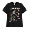 Divertente T-shirt con Stampa Emoji Only Fans per Donna Estate Comoda Manica Corta Retro Girocollo Lavorato a Maglia T-shirt Top di Alta Qualità
