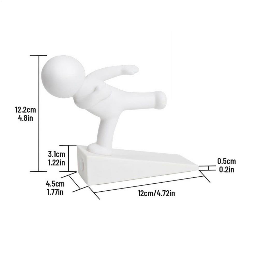 Cute Door Stopper Funny Door Stop Pet-Friendly Wedge for Home Apartment Workplace Dormitory Bedroom Garage Living Room Hotel
