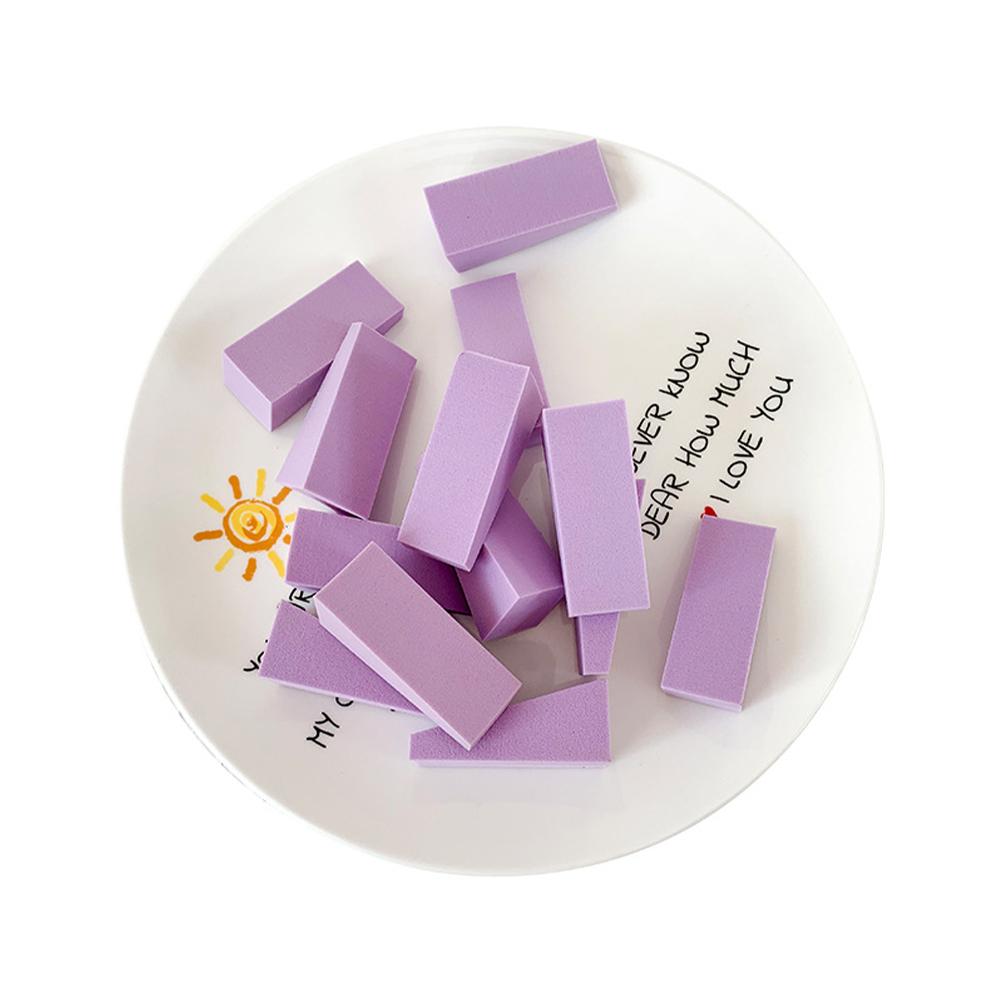 50Pcs Mix Colors Nail Sponge Triangle Soft Tool DIY Gel Polish Painting Foams Color Shadow Makeup Sponge