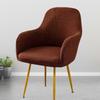 Elastic Solid Color Seat Protection Plaid Wear for Chairs Curved Chair Cover  Friends Party
