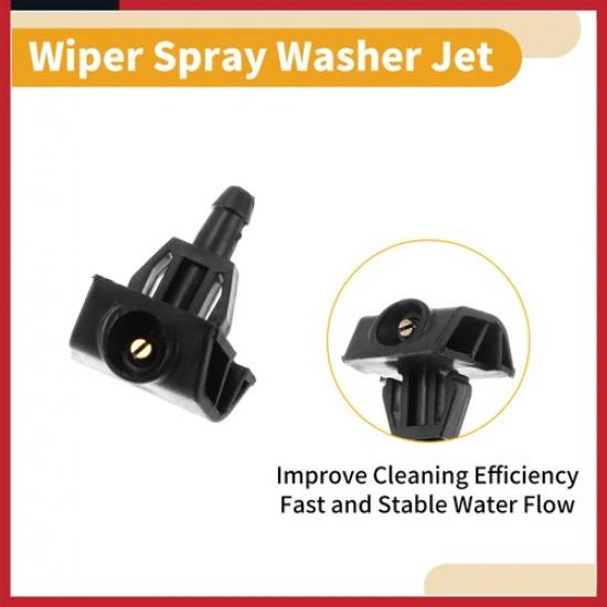 Windshield Washer Nozzle Kit for Nissan Juke with Hose Connector