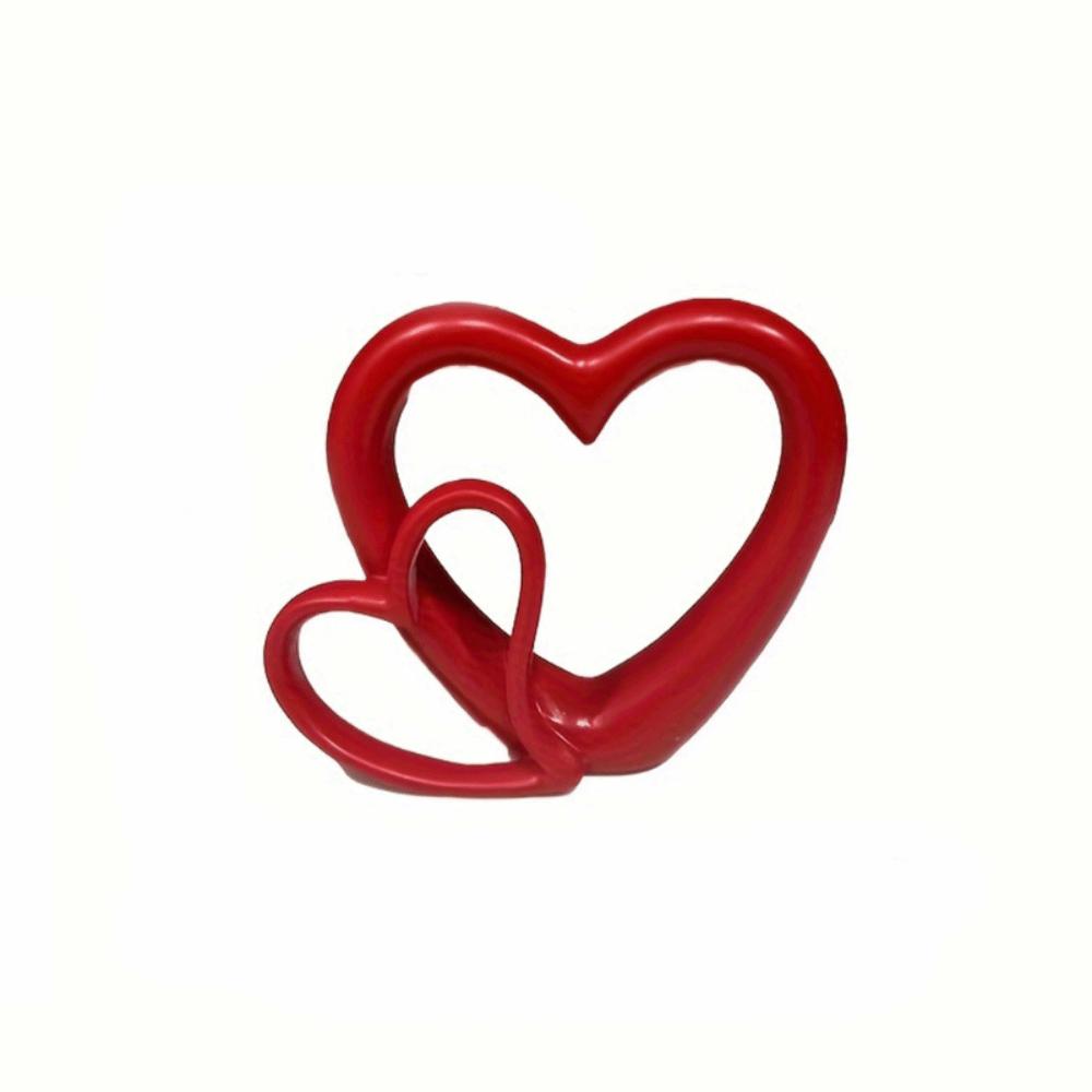 Decoration Valentine's Day Love Ornament Handicraft Double Hollow Heart Models  Couple