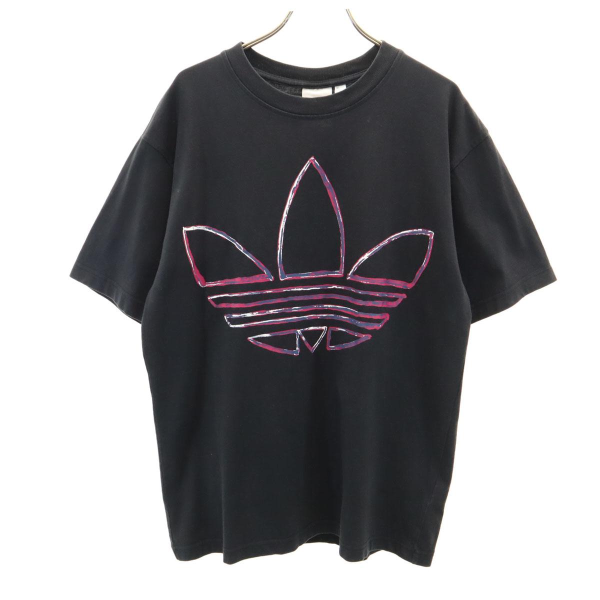 

adidas Originals Trefoil logo Short sleeve T-shirt O black Men s Used