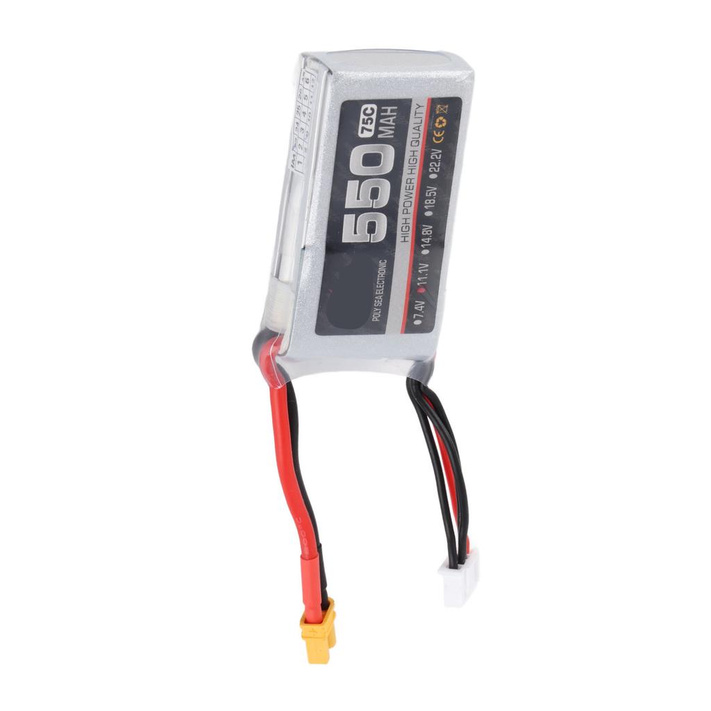 RC Lipo Battery 75C Lithium Polymer Stable 550mah XT30 Plug Lipo Battery for RC Helicopter 3S 11.1V