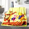 1pc Winnie Pooh Friends Flannel Blanket for Super Soft Cute Comfort Blanket for Travel Bedding Couch Sofa Blanket Y73047