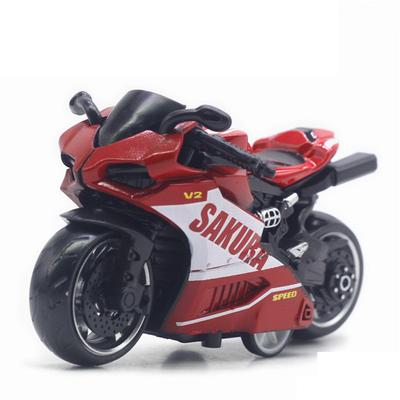 1/32 skala V2 SAKURA GESCHWINDIGKEIT Simulation Motorrad Modell Ornament Legierung Pull Back Spielzeug Auto