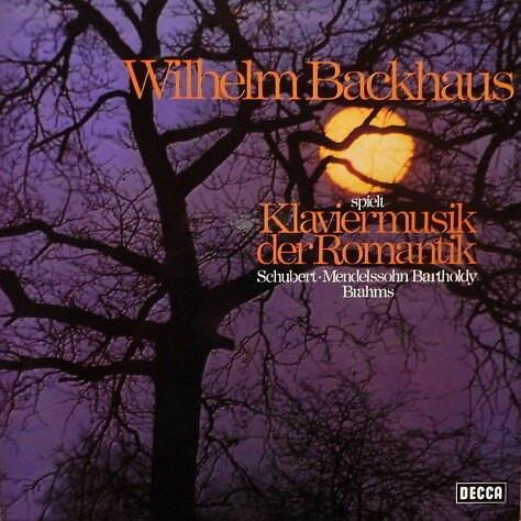 

LP Record WILHELM BACKHAUS Klaviermusik Der Romantik 641897AG DECCA Germany Classical Used