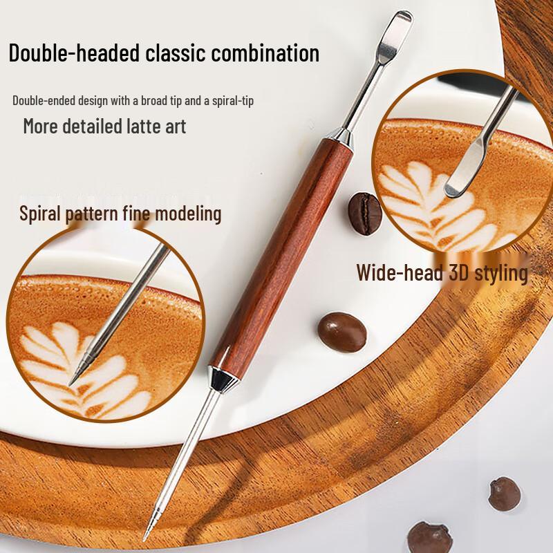 Double-headed Coffee Latte Art Needle