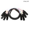 2 4 6 Channel Professional Multi-Media 3 Pin Xlr Cable Male To Female Balanced Audio Extension Cord