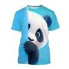 Kinderkleidung 3D-Druck Niedliche und Lustige Tiere Kurzarm Grafik-T-Shirts Jungen Mädchen Rundhals Oberteile T-Shirt Kinderkleidung