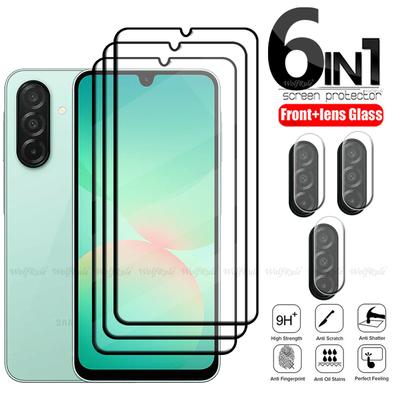6-in-1 For Samsung Galaxy A26 Glass Samsung A26 Tempered Glass Full Cover Glue 9H Screen Protector Samsung A26 A 26 Lens Glass