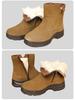 Men's Winter High-Top Outdoor Boots with Thick Fur Lining