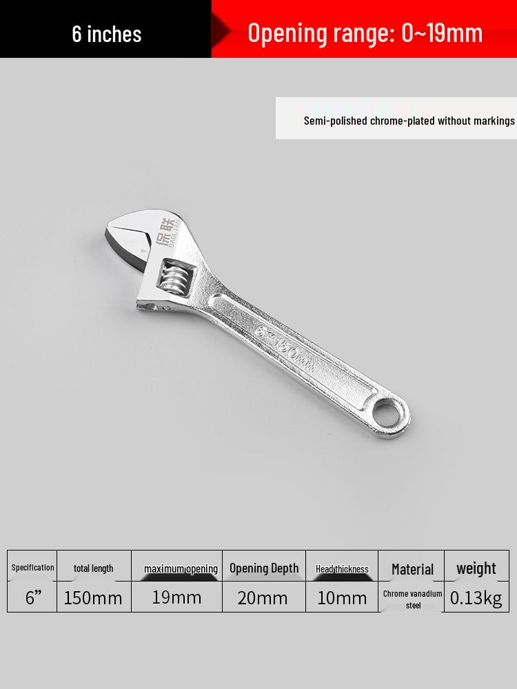 Universal Adjustable Wrench Set – Multifunctional, Genuine Large and Small Opening Tools