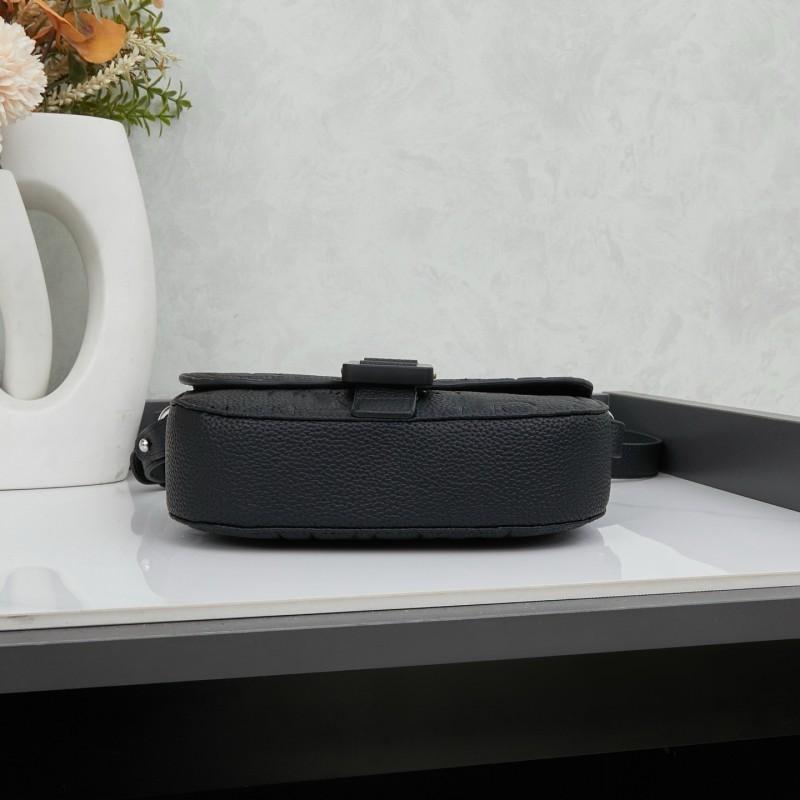 D Home Neue Herren-Satteltasche Rindsleder Briefträger Leinwand Muschelförmig Business Einzelschulter Crossbody