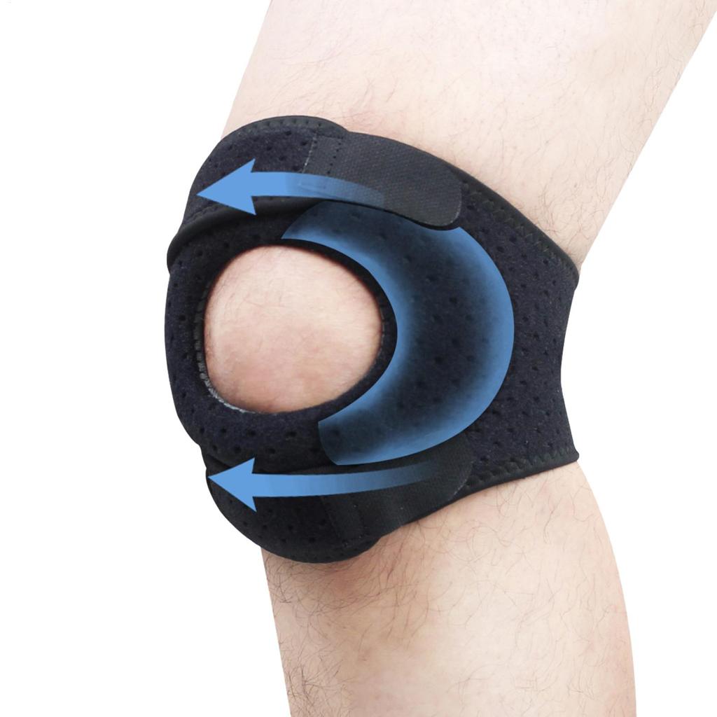 Patella stabilisierende Knieorthese Einstellbarer Patellasehnenstabilisator Knieentlastungs-Stützorthese Patella-Stützband Rutschfest