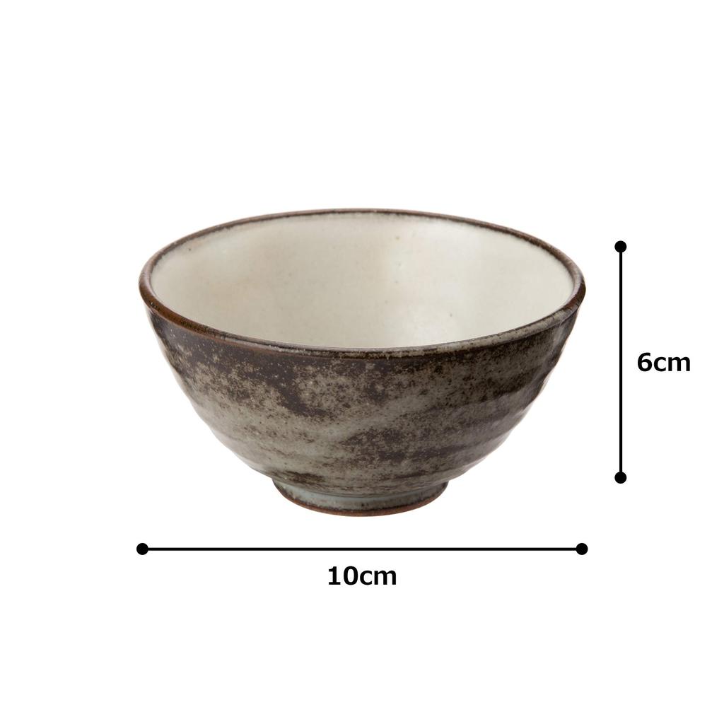 Mino Ware Colored Rice Bowl Ash Glaze K60301