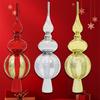 Christmas Tree Topper Xmas Glitter Treetop Topper Anti-slip Bottle Gourd Shape Christmas Tree Decoration Create Atmosphere Party Decor
