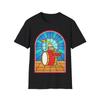 Drums T-Shirt, Music Shirt, Drummer Top, Rocker Tee, Stained Glass, Graphic Tee
